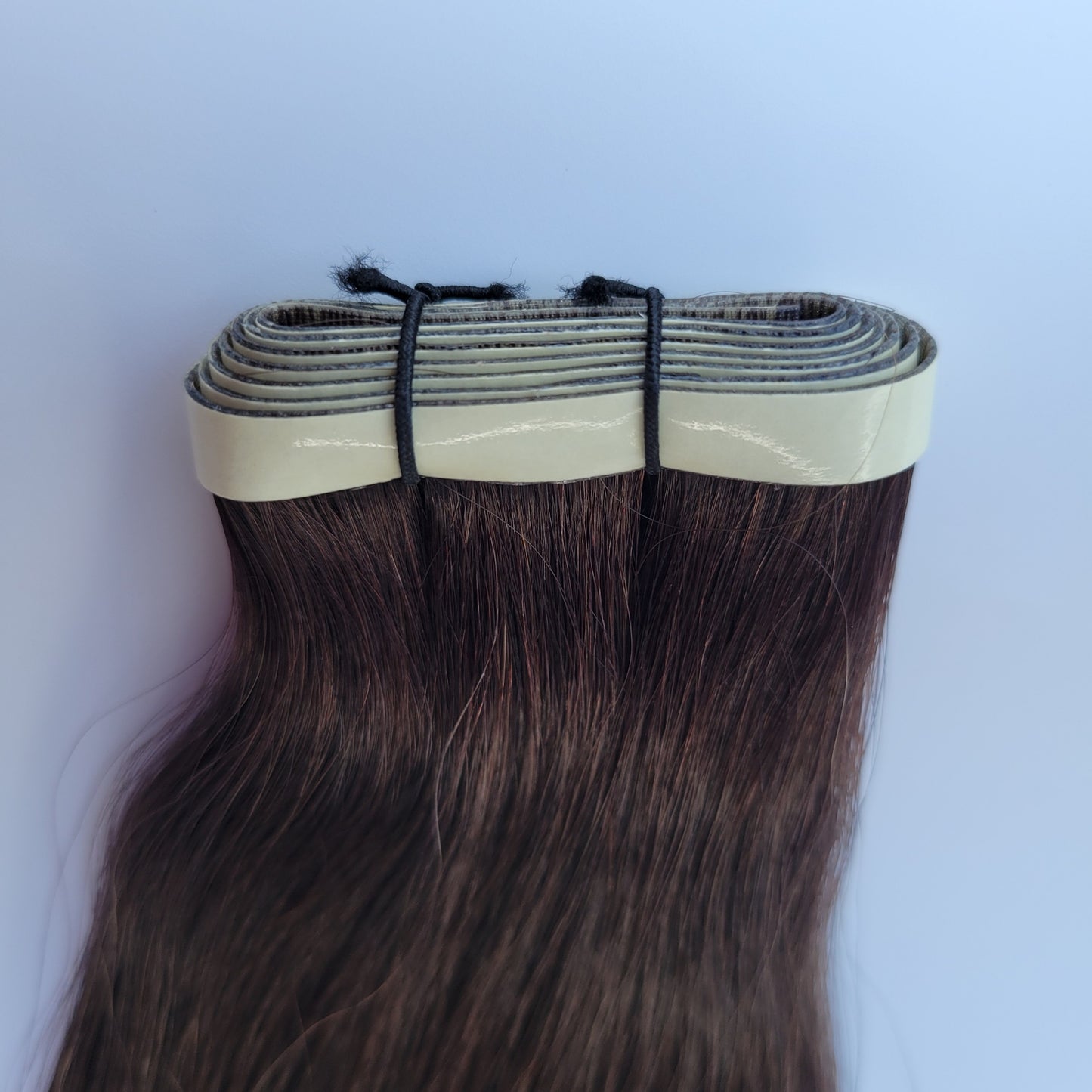 Extensions adhésives "Long Tape Weft" - Couleur #02 (Châtain clair Majirel 5)