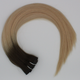 Extensions à clips seamless - Couleur #XA (#XENA = Majirel 7 + Ombré blond beige)