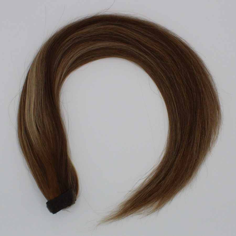 Ponytail (Queue de cheval) - Couleur #LA : LUNA (Majirel 7 + Ombré Blond méché très clair)