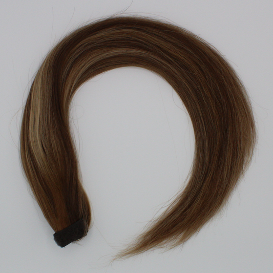Ponytail (Queue de cheval) - Couleur #LA : LUNA (Majirel 7 + Ombré Blond méché très clair)