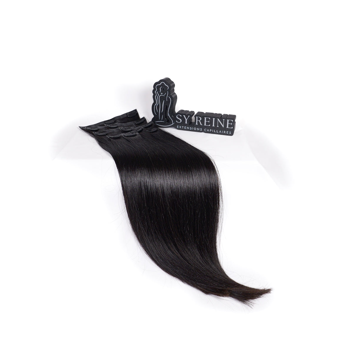 Extensions à clips seamless - Couleur #1B (Châtain foncé Majirel 3)