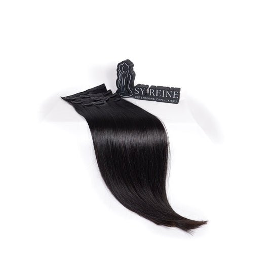 Extensions à clips seamless - Couleur #1B (Châtain foncé Majirel 3)