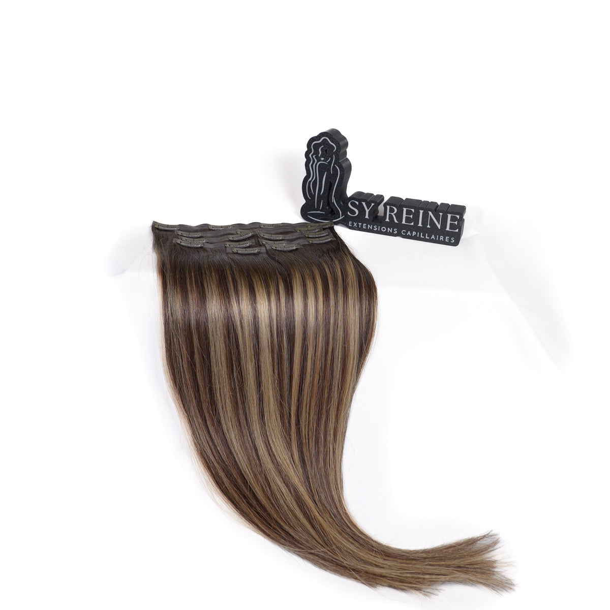 Extensions à clips seamless - Couleur #SY (#SHELLY = Majirel 6 + Balayage beige)