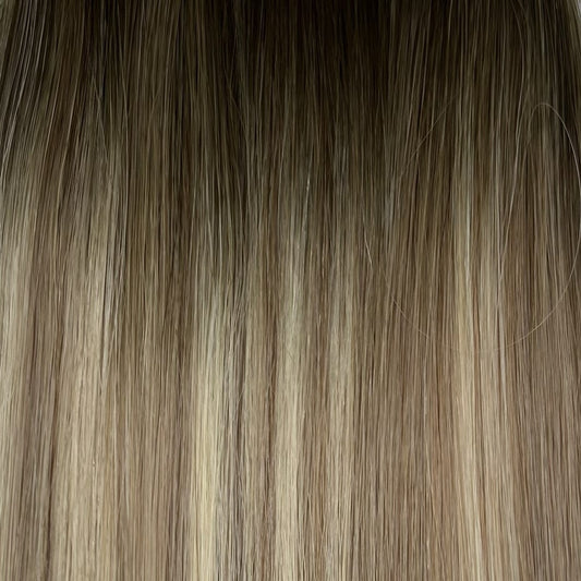 Extensions à clips seamless - Couleur #DA (#DELIA : Majirel 7 + Ombré méché beige doré)