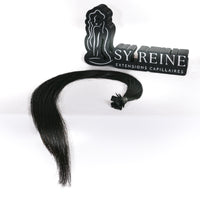 Extensions à la kératine - Couleur #1B (Châtain foncé Majirel 3)