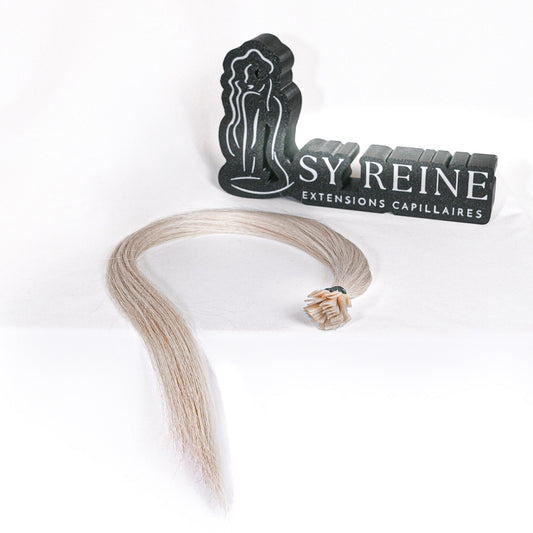 Extensions à la kératine - Couleur #70 (Blond polaire cendré blanc-gris)