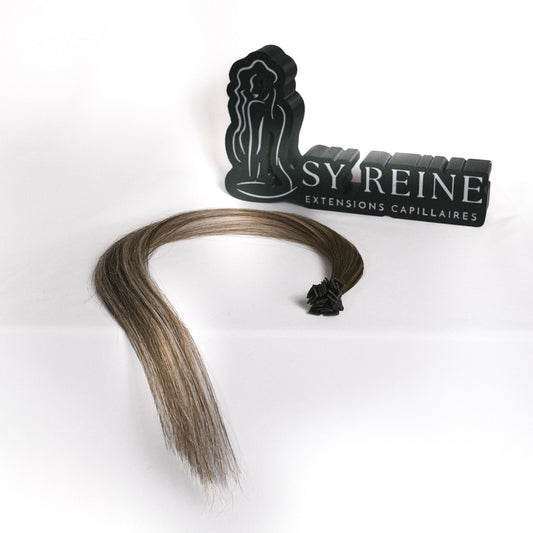 Extensions à la kératine - Couleur #JL (#JEWEL = Majirel 9 + Ombré méché beige)