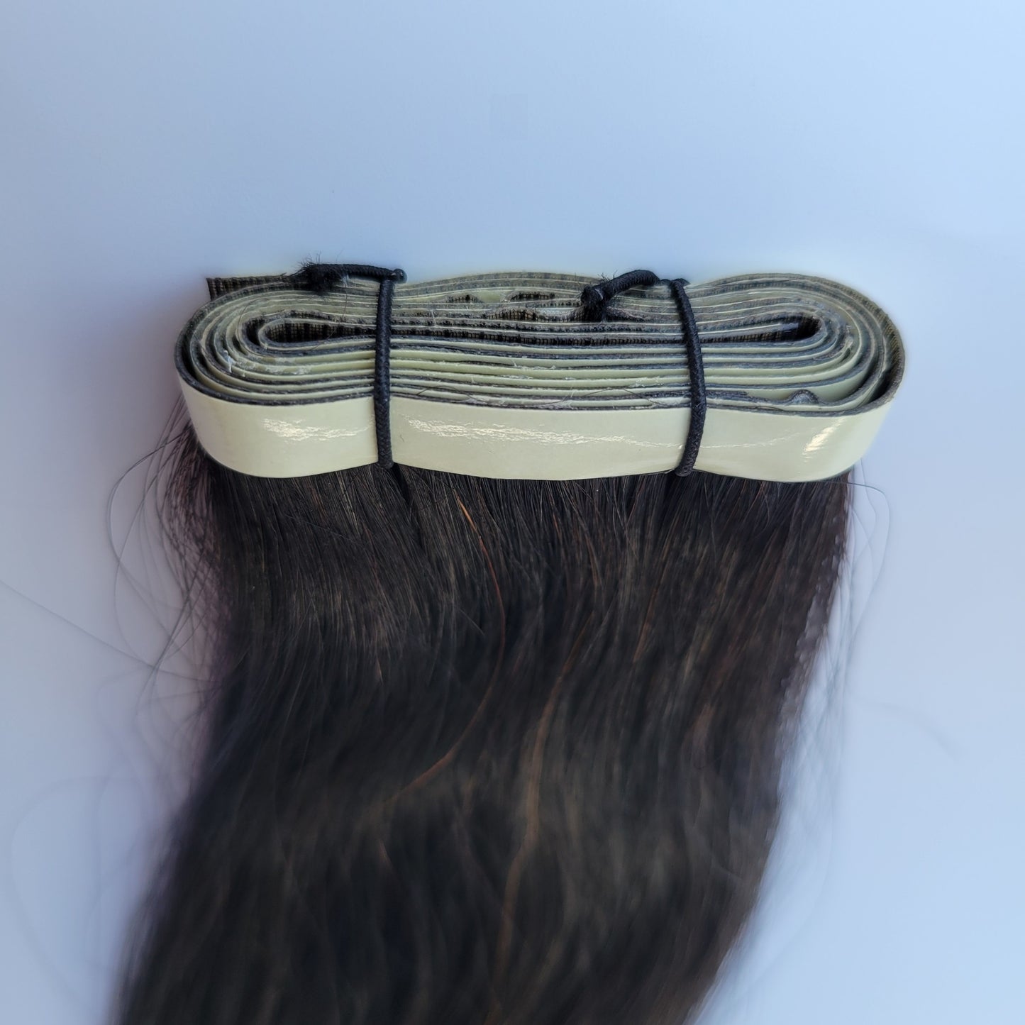 Extensions adhésives "Long Tape Weft" - Couleur #1B (Châtain foncé Majirel 3)