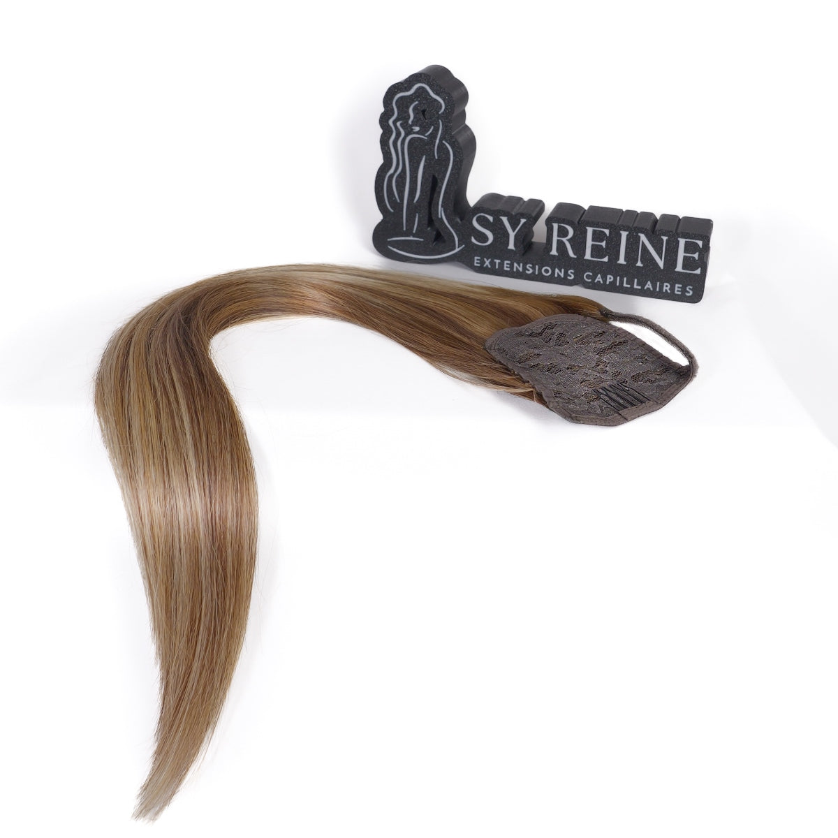 Ponytail (Queue de cheval) - Couleur #LA (#LUNA = Majirel 7 + Ombré Blond méché très clair)